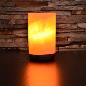 Himalayan Pink Salt Cylinder Shape Lamp -Hub Salt eShop