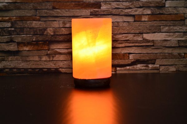 Himalayan Pink Salt Cylinder Shape Lamp -Hub Salt eShop