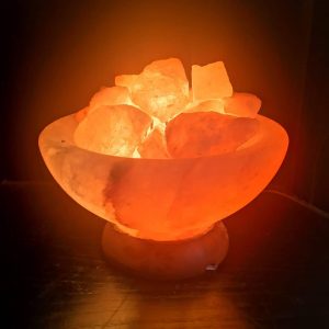 Himalayan Pink Salt Fire Bowl Lamp - Hub Salt eShop