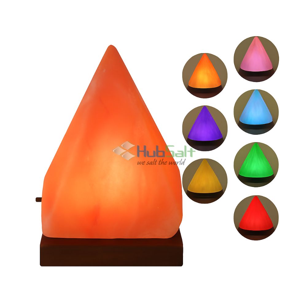 Himalayan Pink Salt Pyramid USB Lamp