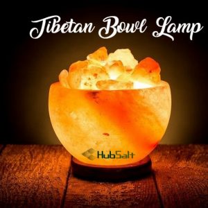 Himalayan Pink Salt Tibetan Bowl Lamp