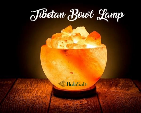 Himalayan Pink Salt Tibetan Bowl Lamp