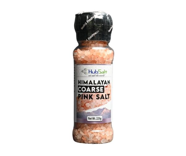 HubSalt Himalayan Pink Salt Coarse Grinder Bottle