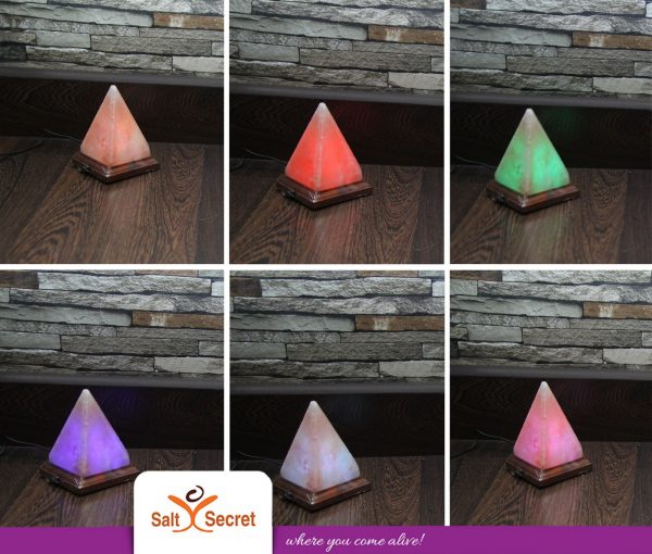 Pink Salt Pyramid USB Lamp