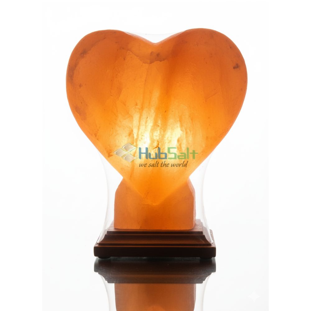 Himalayan Pink Salt Heart Shaped Lamp