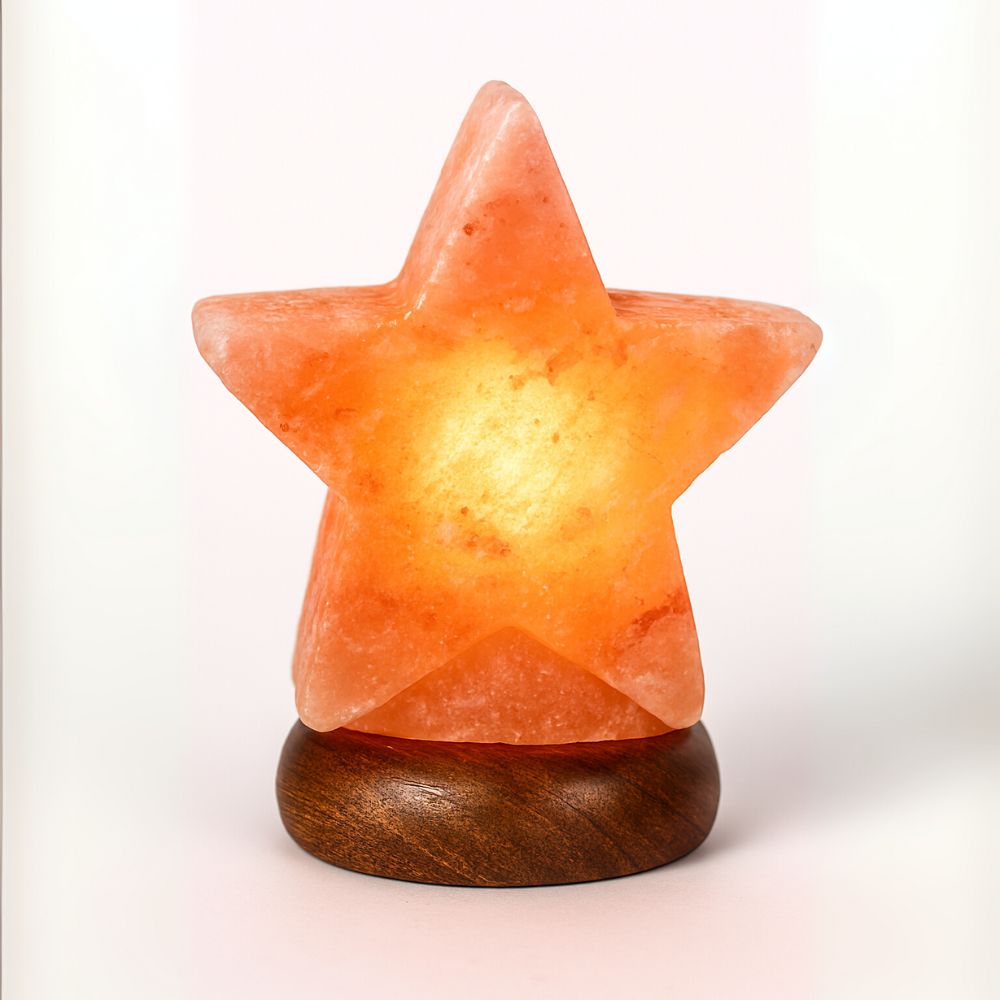 Pink Salt Star Lamp
