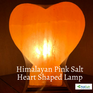 Pink Salt Heart Shaped Lamp
