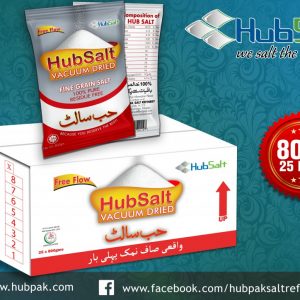 HubSalt Vacuum Dried Salt-25 pouches in a box