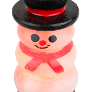 Pink Salt Snow Man Lamp