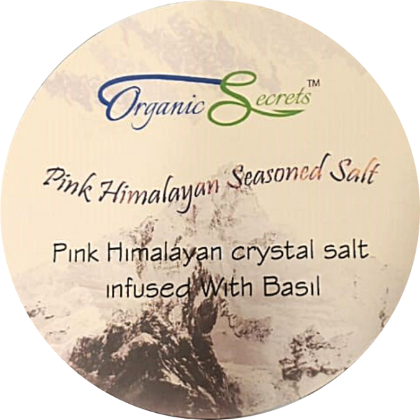 Pink Himalayan Seasoned Salt Basil