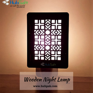 Wooden Carved Abstract 2 Night Lamp