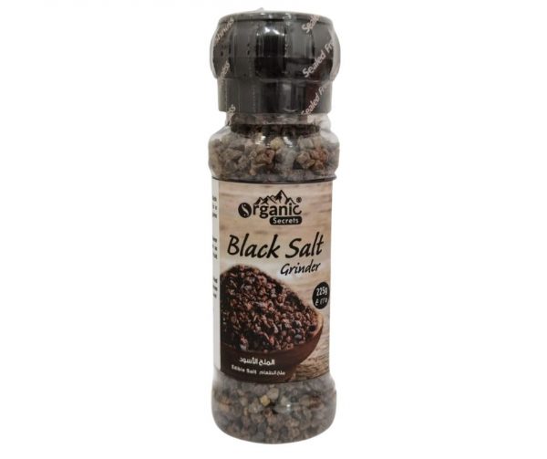 black salt grinder bottle