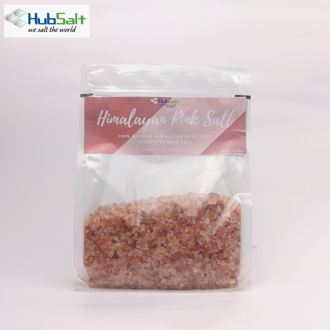 Unscented pink bath salt